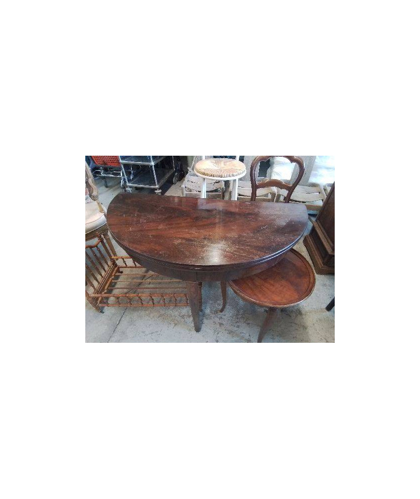TABLE DEMI LUNE TABLE JEU CONSOLE 