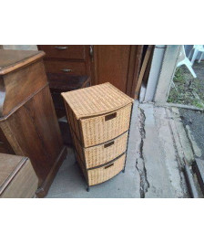 MEUBLE DE RANGEMENT EN FER PAILLÉ 