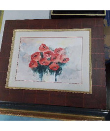 AQUARELLE COQUELICOT 
