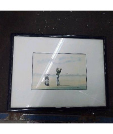 AQUARELLE GOLFEUR 