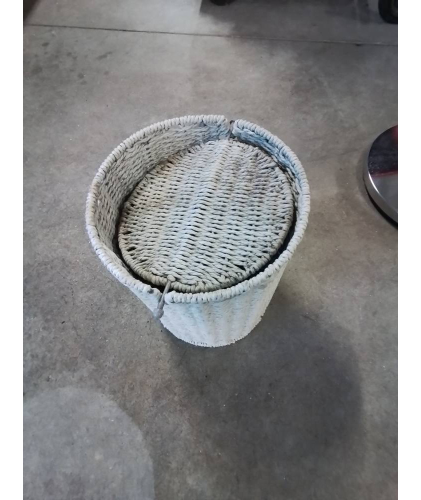 POUBELLE DE SALLE DE BAIN CORDE TRESSÉE 