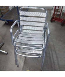 PAIRE DE CHAISES ALU