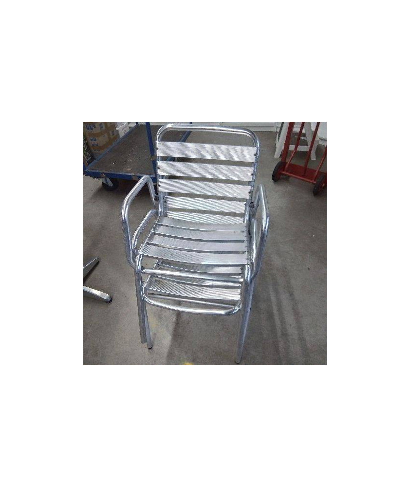 PAIRE DE CHAISES ALU