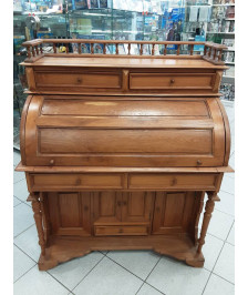 BUREAU CYLINDRE TECK