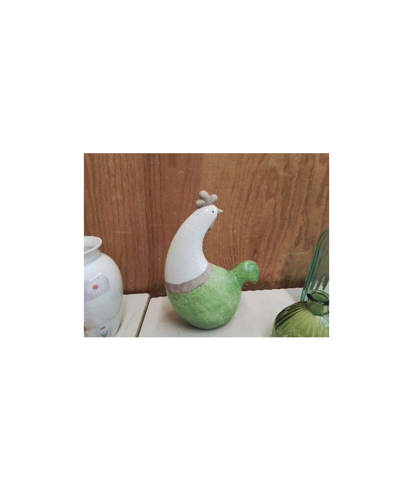 VASE POULE VERTE 