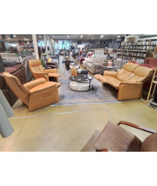 SALON 2/1/1 CUIR HUKLA 4 RELAX 