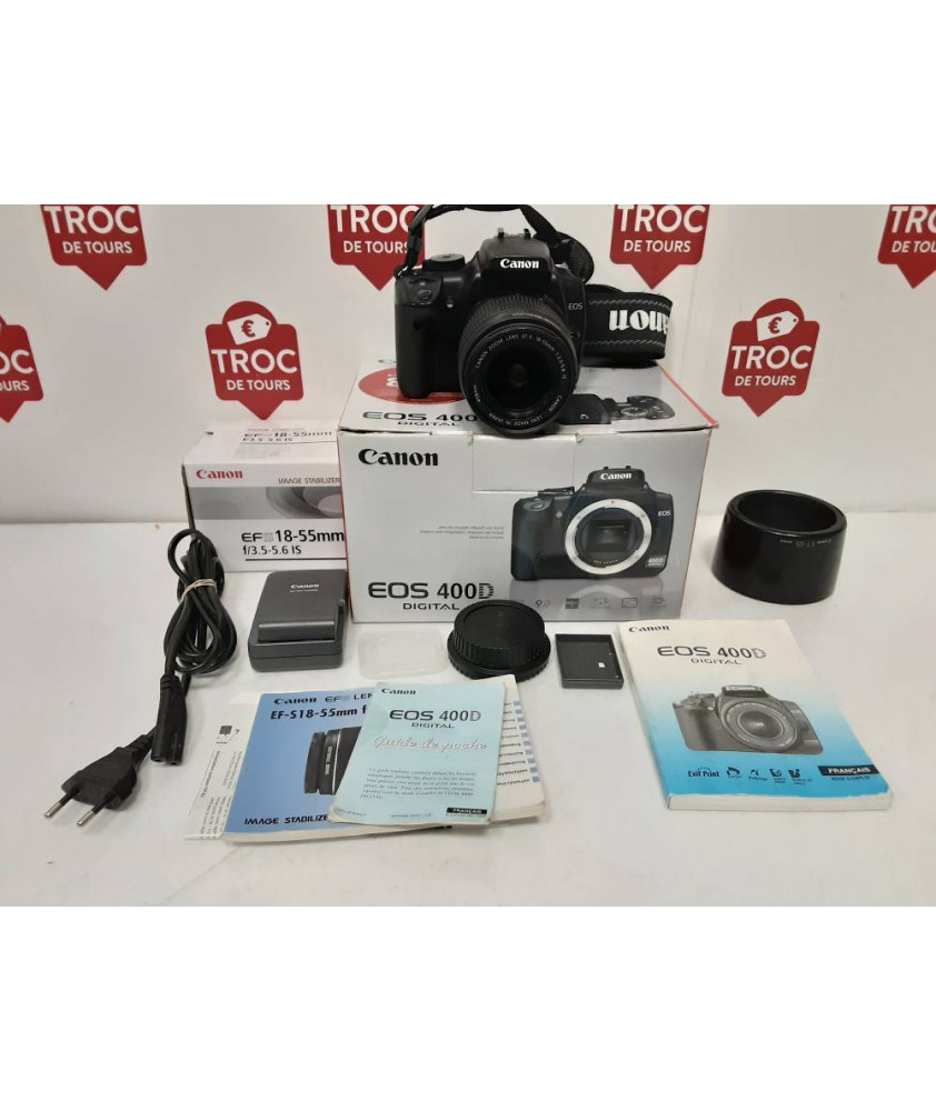 APN REFLEX CANON EOS 400D 10MPX + OBJ