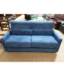 CANAPÉ BLEU CONVERTIBLE