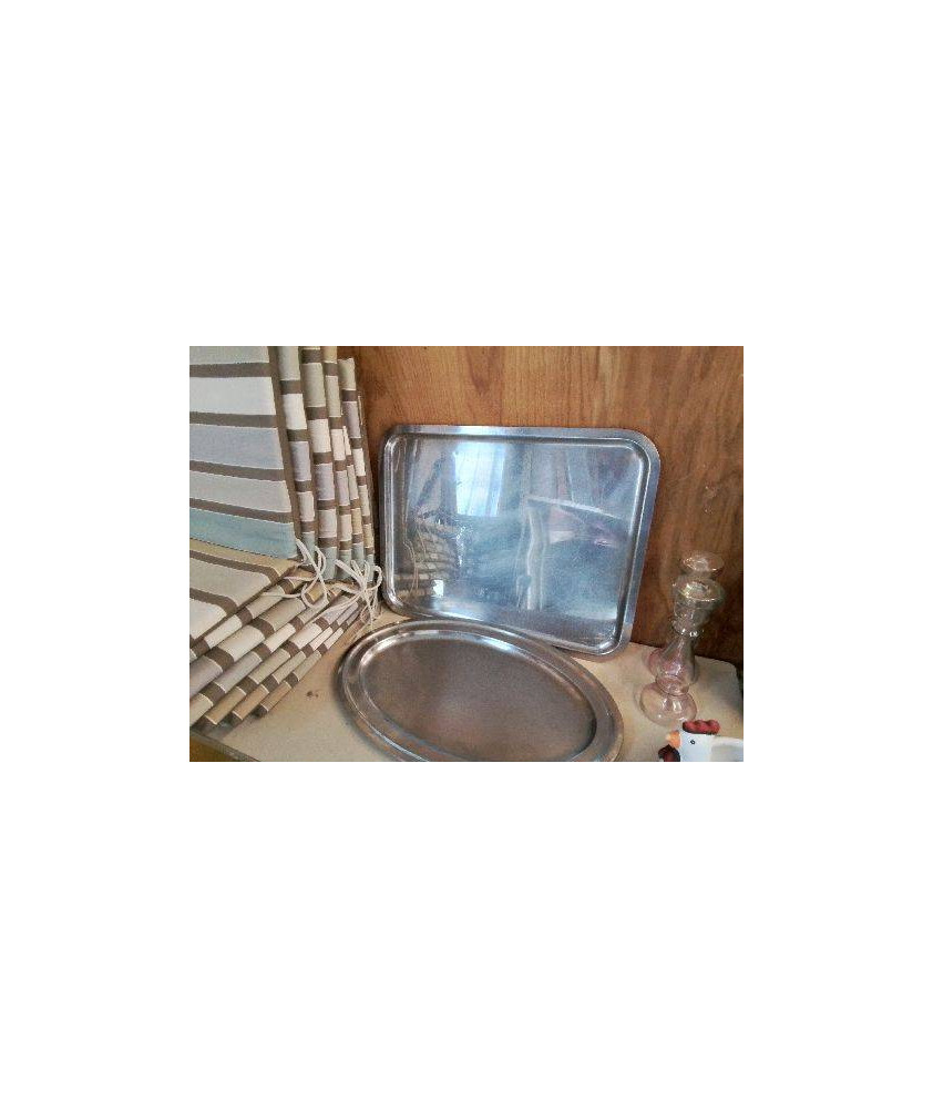 TRES GRAND PLATEAU INOX RECTANGULAIRE