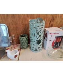 PORTE PARAPLUIE EN TOLE FEUILLE 