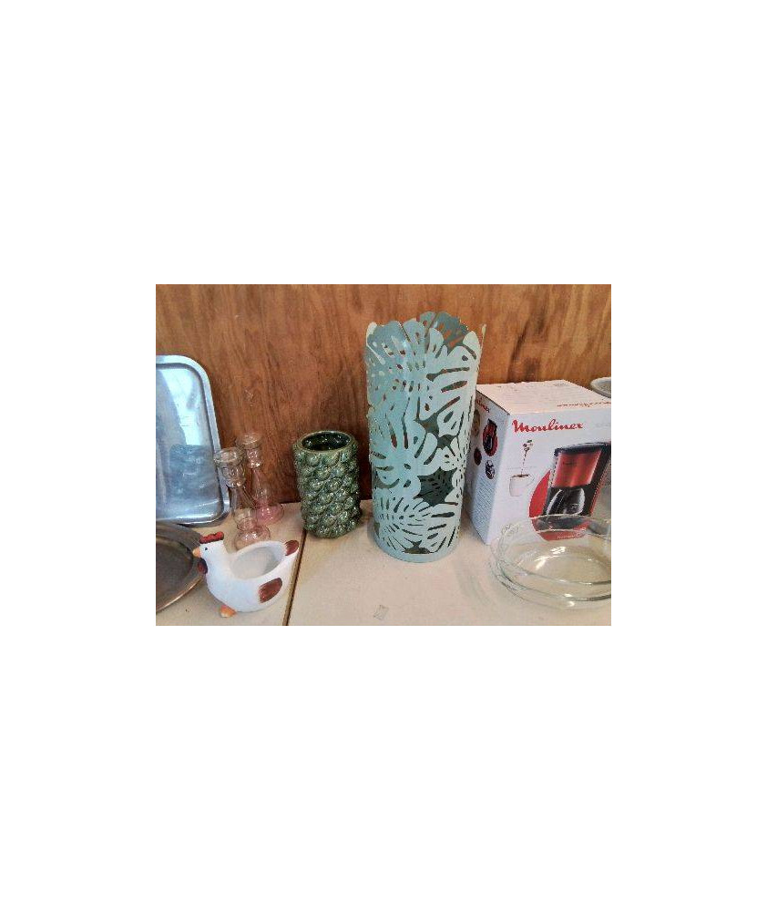 PORTE PARAPLUIE EN TOLE FEUILLE 