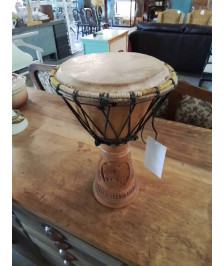 DJEMBÉ BOIS SCULPTÉ 