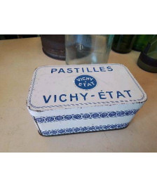 BOITE EN FER PASTILLE DE VICHY