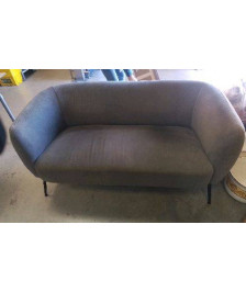 CANAPE 2 PLACES GRIS  / EN L’ETAT