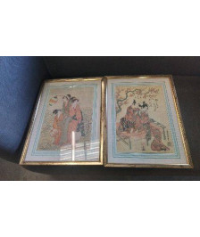 CADRE ASIATIQUE PERSONNAGE 