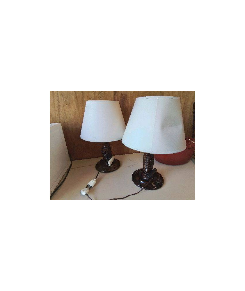 LAMPE PIED EN BOIS