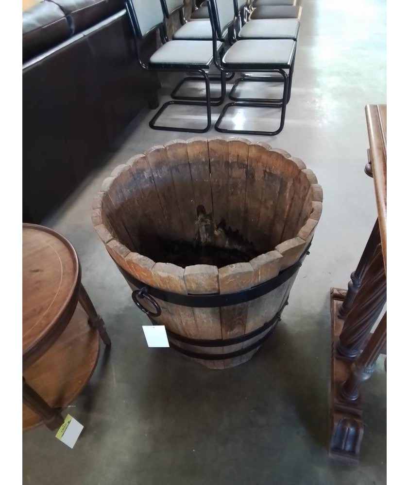 JARDINIÈRE BOIS CERCLÉ 