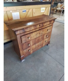 COMMODE BOIS 4 TIROIRS STYLE EMPIRE