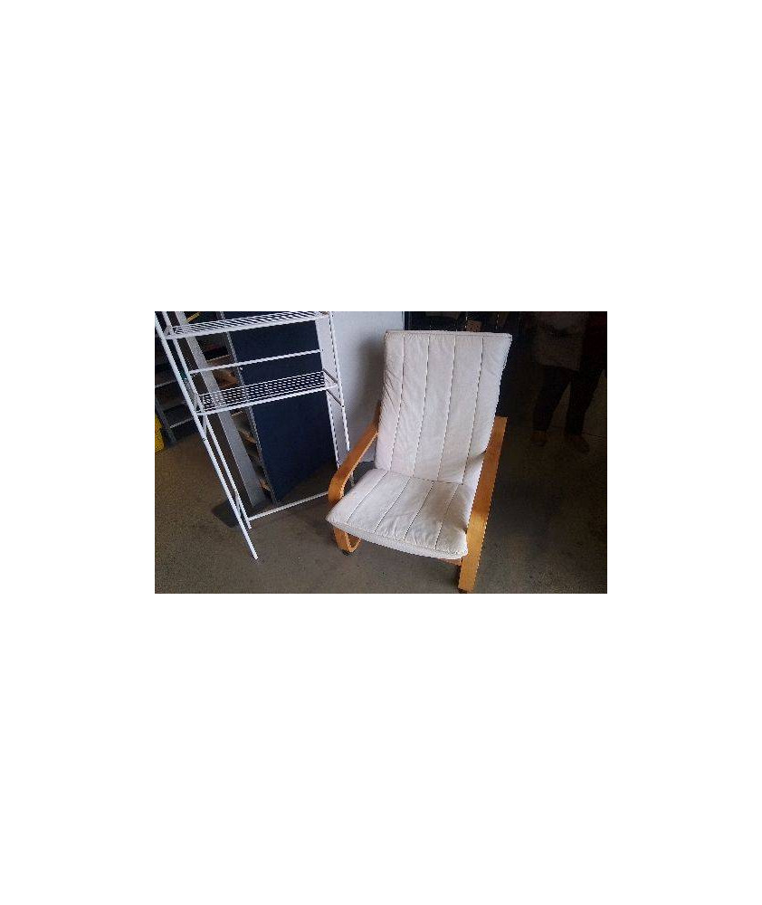 FAUTEUIL BOIS TISSU 