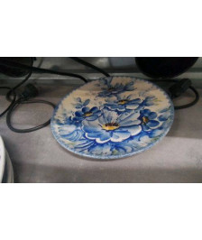 ASSIETTE FLEURS BLEUES 