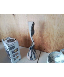 VASE EN PATE DE VERRE SIGNE F. SILVYI