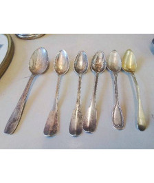 CUILLÈRE À CAFÉ MÉTAL ARGENTÉ 