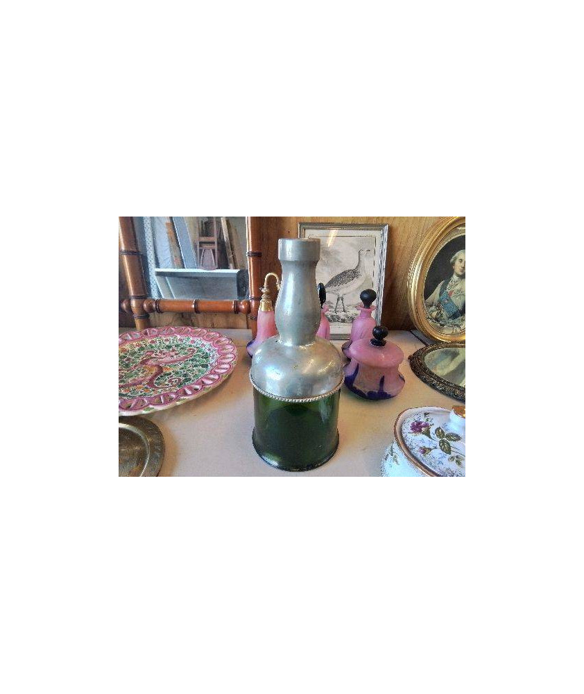BOUTEILLE DECORATION ETAIN 