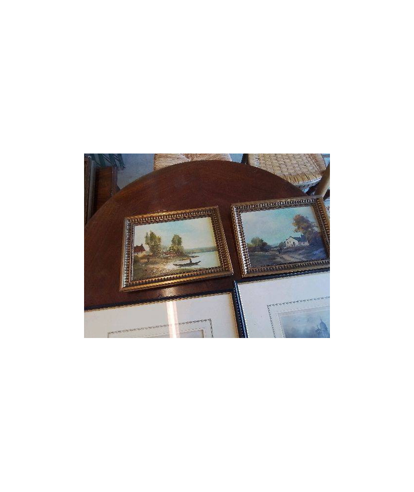 COLLAGE SUR PANNEAU PAYSAGE RURAL