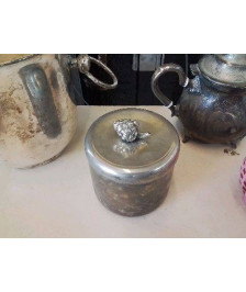 BOITE RAISIN MÉTAL ARGENTÉ