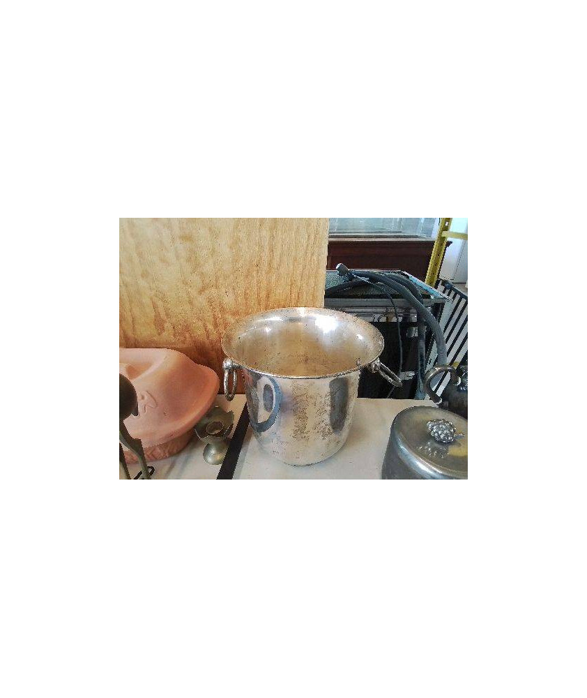 SCEAU À CHAMPAGNE MÉTAL ARGENTÉ 