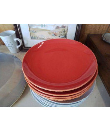 LOT DE 6 ASSIETTES PLATES 