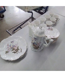 SERVICE A CAFÉ + 2 ASSIETTES