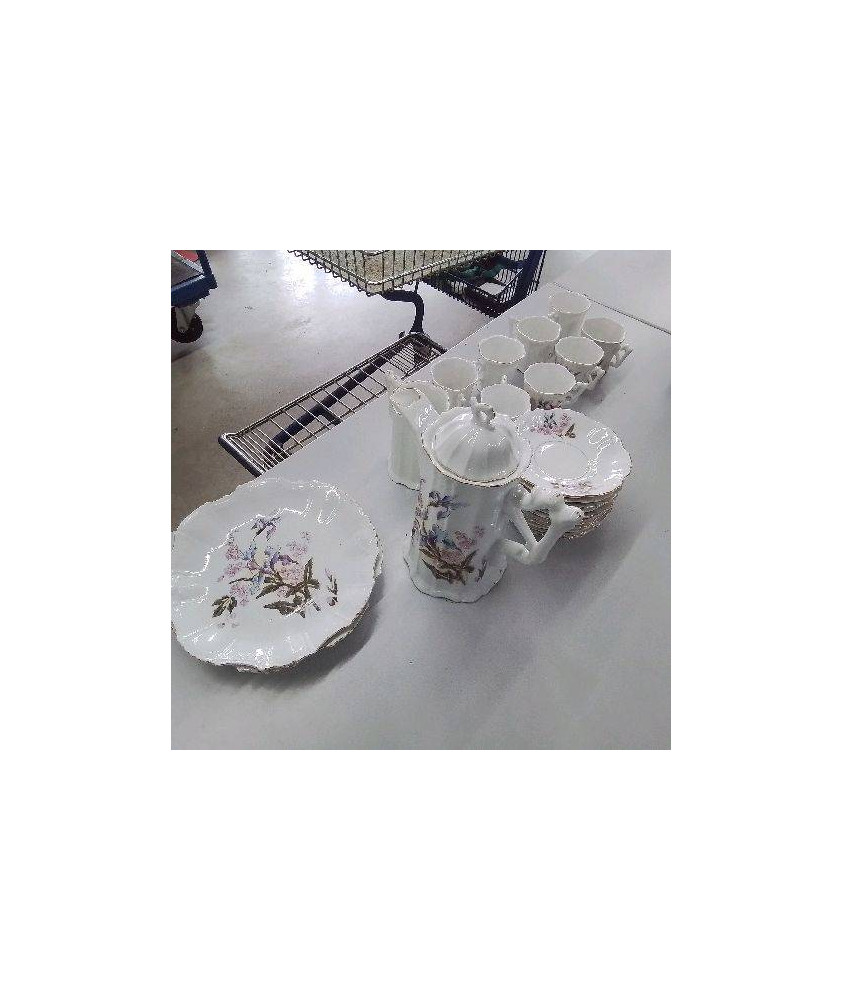 SERVICE A CAFÉ + 2 ASSIETTES