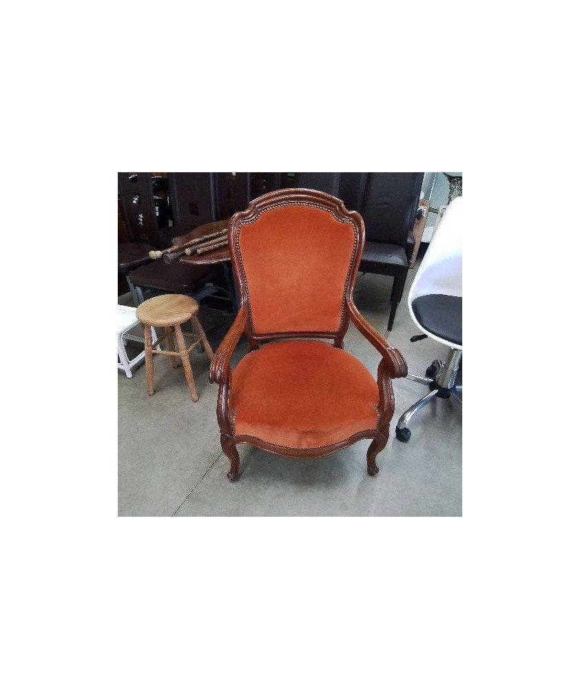 FAUTEUIL NAP III TISSUS ORANGE