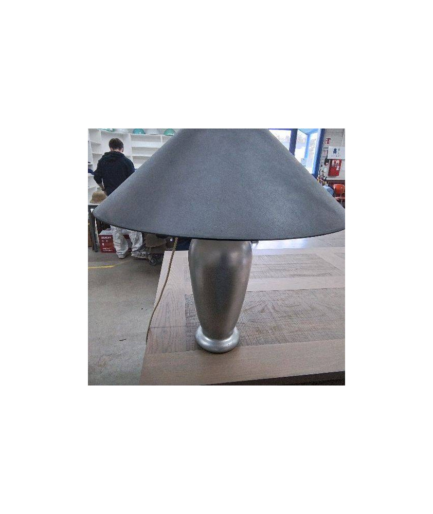 LAMPE A POSER ARGENTÉE 