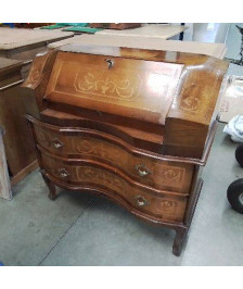 SECRÉTAIRE GALBÉ 2 TIROIRS