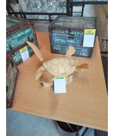 STATUETTE BOIS TORTUE 