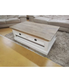 TABLE DE SALON  2 TIROIRS 