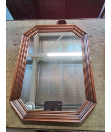 MIROIR OCTOGONAL BOIS MOULURÉ 