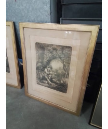 2 GRAVURES  DÉPART ET ARRIVEE  DU COURRIER A PARIS CHEZ A.BES ET F.DUBREUIL FIN XIXE