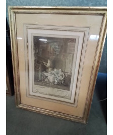 GRAVURE L’OCCUPATION S.FREUDEBERG LINGÉE SCULP FIN XIXE