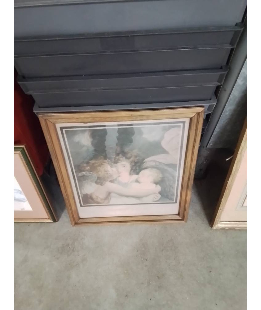 GRAVURE GUARDIAN ANGELS S.JOSHUA REYNOLDS FIN XIXE