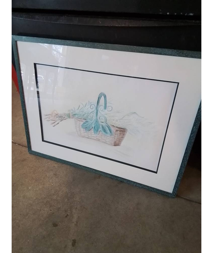 DESSIN PANIER AU BOUQUET