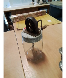 BARATTE A BEURRE DE TABLE VERRE DÉBUT XXE