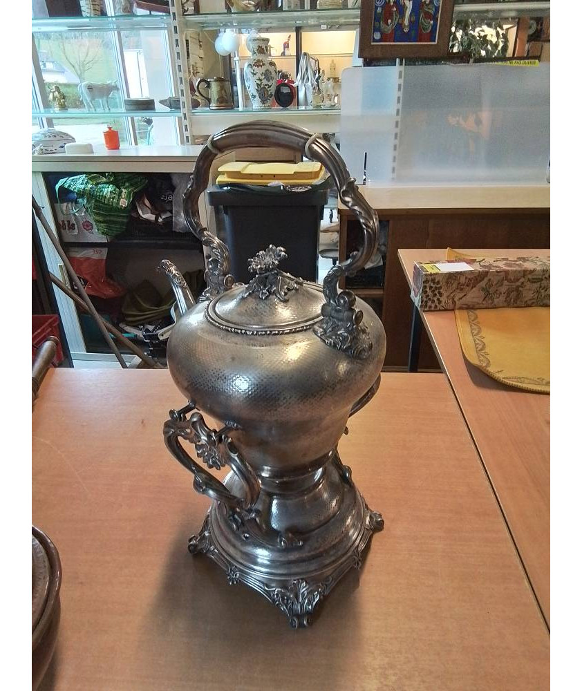 SAMOVAR MÉTAL ARGENTÉ 