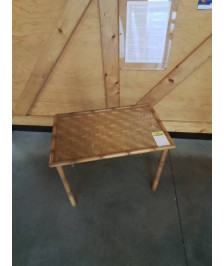 TABLE BASEE RECTANGULAIRE BAMBOU ANNÉES 50