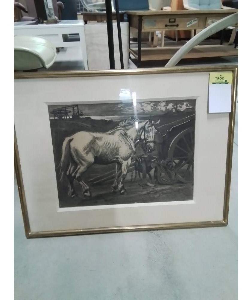 LITHOGRAPHIE CHEVAL 