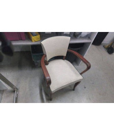 FAUTEUIL CUIR BOIS 