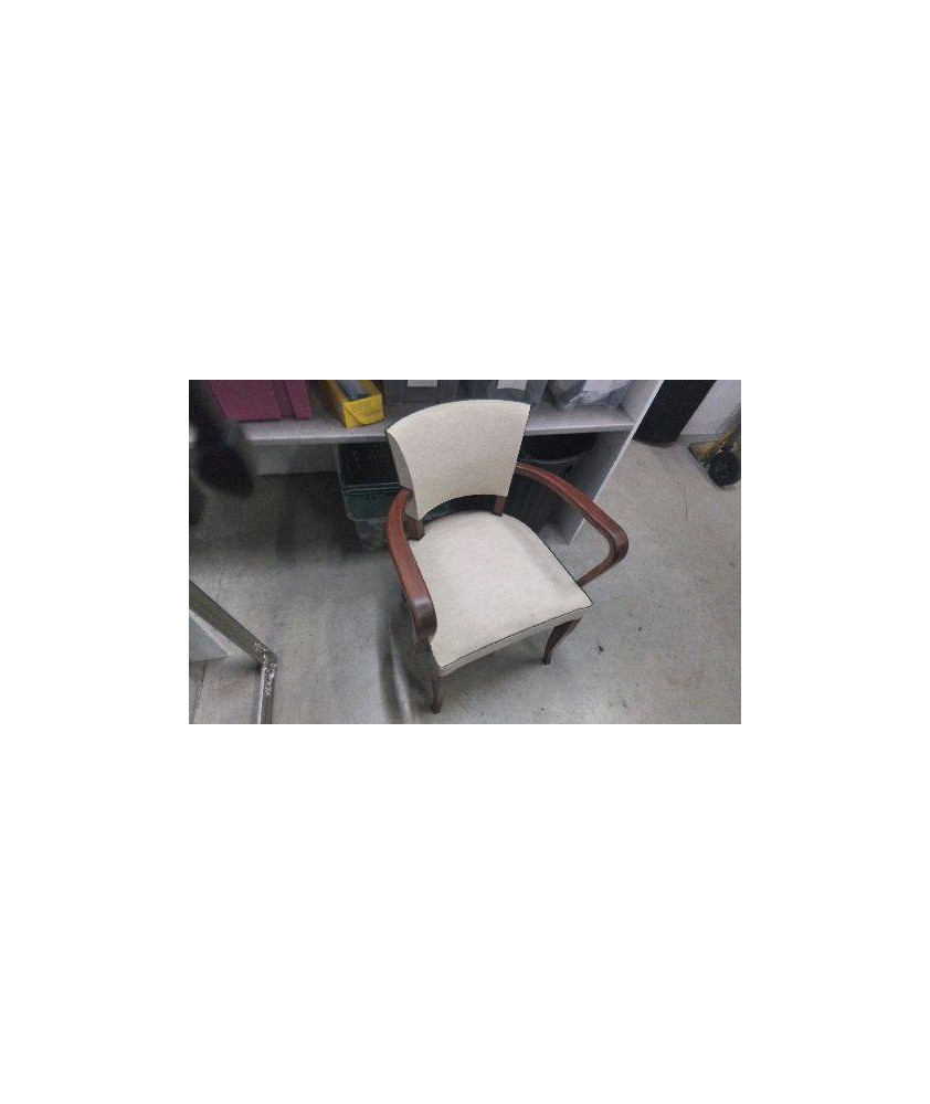 FAUTEUIL CUIR BOIS 