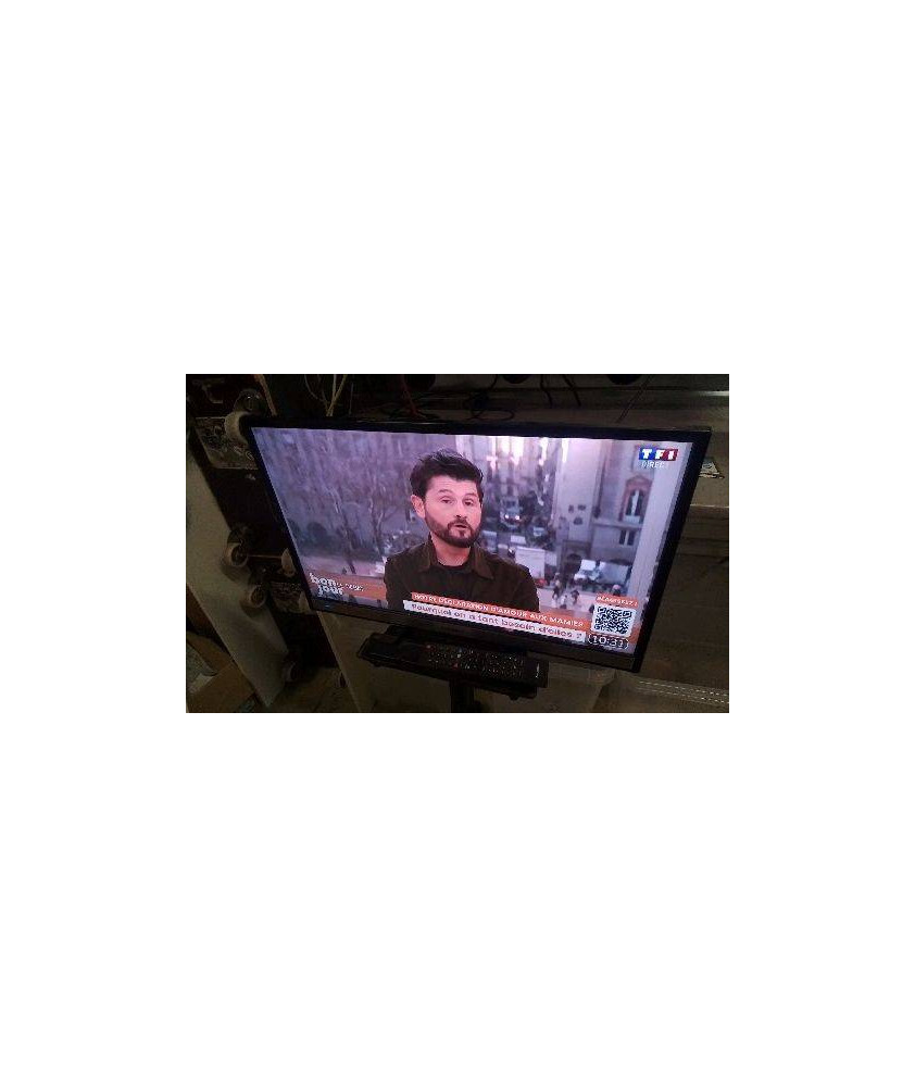 ECRAN GRUNDIG 55 CM - TNT HD SUR MEUBLE ROULETTES 